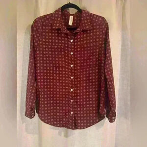 Women’s Red Allison Joy Button Up Blouse
